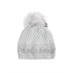 NEW FURLUX women's faux fur and cashmere beanie in gray